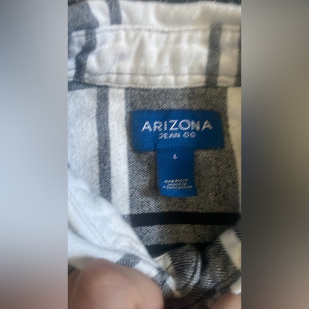 PreOwned Arizona Jean Co Flannel Size Large. - Picture 7 of 11